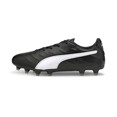 Imagem de PUMA Tênis de futebol masculino King Pro 21 Firm Ground, Preto/branco, 13