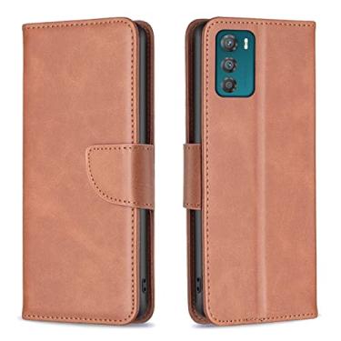 Imagem de For Motorola Moto G42 4G Lambskin Texture Leather Phone Case