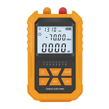 Imagem de Qudai Medidor de potência ótica portátil com luz vermelha de 5 km -70 ~ + 3dBm Mini testador de potência ótica testador de cabo de rede Medidor de potência de luz digital portátil com 7 comprimento NP