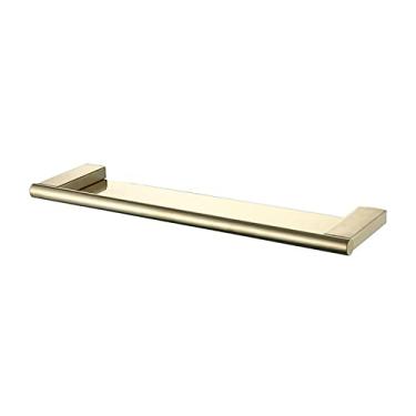 Imagem de Suporte de plataforma de telefone de papel dourado escovado suporte de barra de toalha prateleira saboneteira copo de escova de dentes suporte de escova de banheiro acessórios de banheiro, prateleira de armazenamento