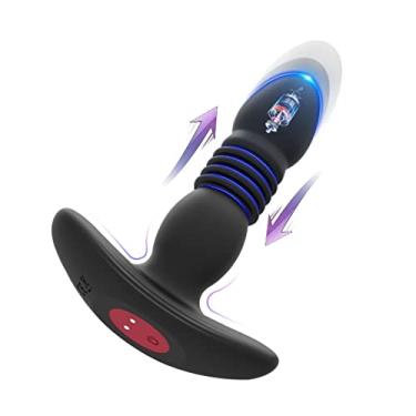 Imagem de Vibrador Anal Unissex 360 Graus de Rotação Massageador Erótico 10 Frequências Sexuais Com Controle Remoto Zatla