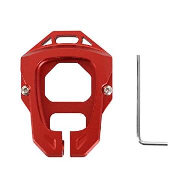 Imagem de Hooke Road Capa de chave de alumínio compatível com Jeep Wrangler JK 07-18, vermelha