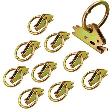 Imagem de ANLU LOAD E Track O Ring E Track Anel O Anel de Amarração de Âncoras E Track Sistema de Amarração para Trailers, Camas Planas, Caminhões, Aço. (10 peças)