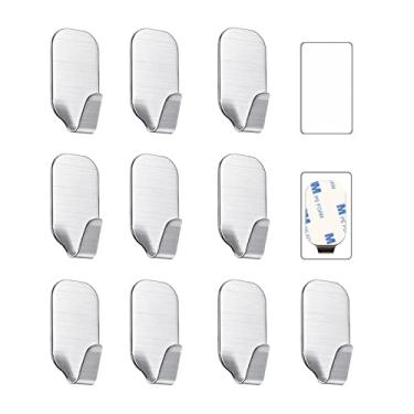 Imagem de Ganchos de parede adesivos pequenos para pendurar ganchos pegajosos resistentes para pendurar ganchos de parede sem pregos