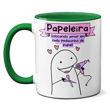 Imagem de Caneca Papeleira Colocando Amor Em Cada Pedacinho De Papel (Verde)