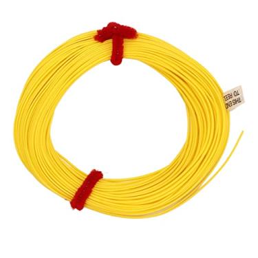 Imagem de Linha de Pesca Com Mosca 30 M de Carga Pesada, Revestimento de Alta Tecnologia, Acessório de Pesca para áreas Externas (Amarelo)