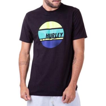 Imagem de Camiseta Hurley Concrect Circle Masculina Preto