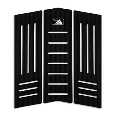 Imagem de AQUBONA 3 peças Stomp Pad Surfboard EVA Tração Pad com 3M Adesivo Professional Tail Pad/Aplica-se a todas as pranchas - Pranchas de Surf, Shortboards, Longboards, Skimboards/Preto