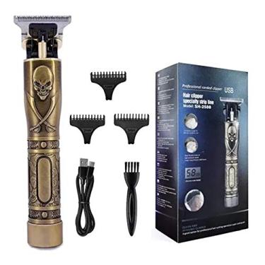 Imagem de Maquina De Acabamento Shinon Cabelo E Barba Personalizada Bivolt Caveira