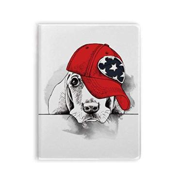 Imagem de Caderno de ilustração de roupas em aquarela adorável para cães, capa de goma