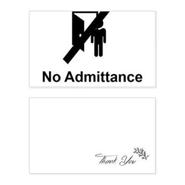 Imagem de Símbolo de aviso "No Admittance Warning Symbol Cartão de agradecimento", aniversário, saudação, casamento, agradecimento