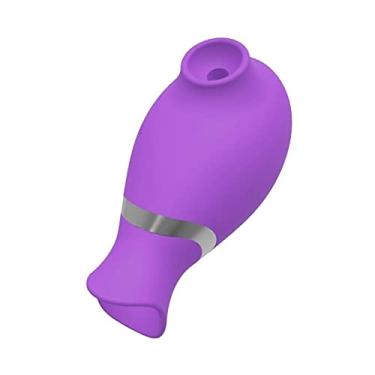 Imagem de Vibrador Feminino Clitóris Estimulador Mamilos Massageador Erótico Ponto G Brinquedos Sexuais Zatla Shop (Roxo)