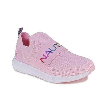 Imagem de Nautica Kids Youth Athletic Fashion Sneaker Running Shoe Slip On- Boy - Girl Little Kid Big Kid-Zakon-Pink Rainbow Metallic-3