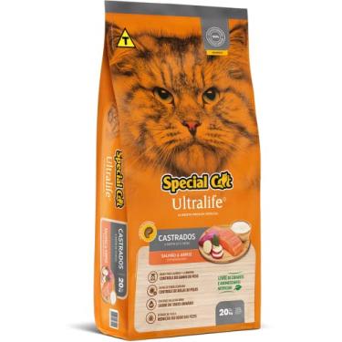 Imagem de Ração Special Cat Ultralife Castrados Salmão e Arroz 20kg