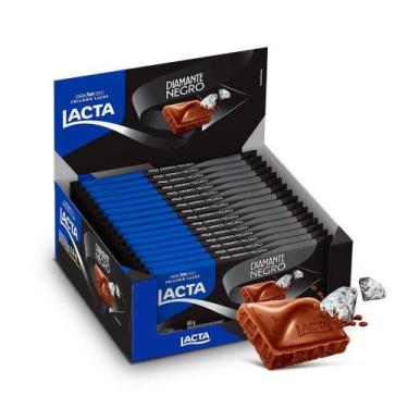 Imagem de Chocolate Lacta Diamante Negro 80G Embalagem Com 17 Unidades