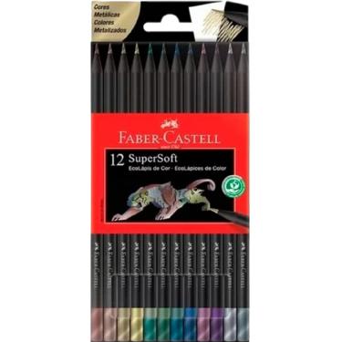 Imagem de Ecolápis de cor Supersoft 12 Cores Metálicas Faber-Castell