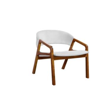 Imagem de Poltrona decorativa para sala madeira maciça - Bell - Bianchi Móveis