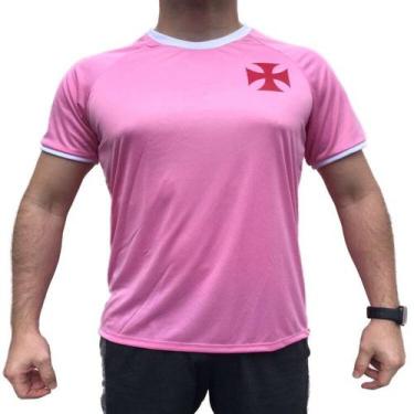 Imagem de Camiseta Braziline Vasco Nori Masculino - Rosa