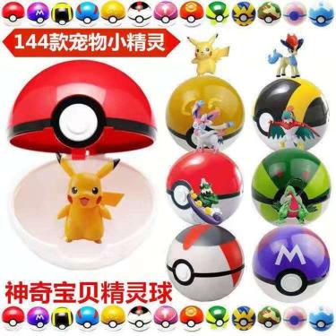 Imagem de 144 Pokemon Figuras Dolls 8 Pokébolas 48+8