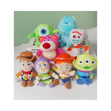 Imagem de 10cm 8pcs/lot Disney Toy Story Woody Buzz Lightyear Sullivan