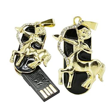 Imagem de 16 GB Metal Doze Constelações Forma USB Flash Drive USB 2.0 Stick USB Memory Stick Data Storage PenDrive Pen Drives Flash Drive USB Disco U Stick Pen Drive (Sagitário)