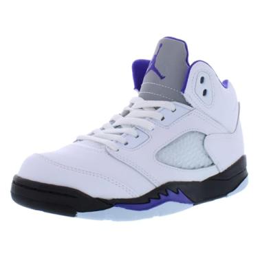 Imagem de Little Kid's Jordan 5 Retro Concord White/Dark Concord-Black (440889 141) - 1.5