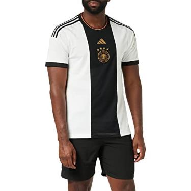 Imagem de Camiseta Adidas Alemanha 2022 G Masculino - Branco e Preto