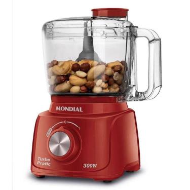 Imagem de Mini Processador Turbo Pratic 300W 500ml 127V Vermelho - Mondial