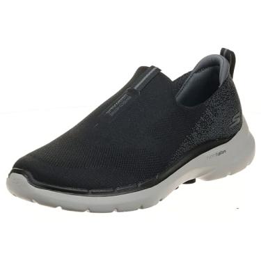 Imagem de Tênis Skechers Go Walk 6 Masculino, Preto/branco, 11.5