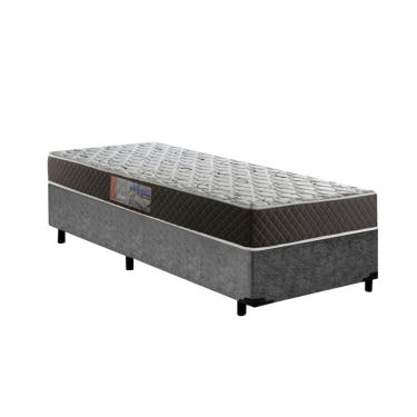 Imagem de Cama Box Casal Colchão Mola Ensacada Acolchões + Box Suede 68x138x188