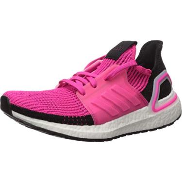 Imagem de Tênis de corrida Adidas Ultraboost 19, feminino, Shock Pink/Core Black/Ftwr White, 5.5