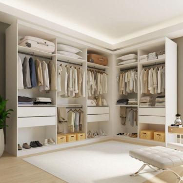 Imagem de Closet Casal França 6 Gavetas Branco - Minastex