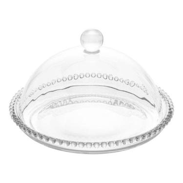 Imagem de Queijeira Cristal Transparente Pearl Luxo 20x12 Wolff