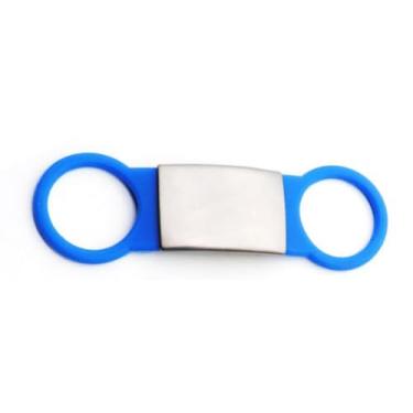 Imagem de Plaquinha De Identificação Personalizada Pet Coleira Azul Cor:Azul
