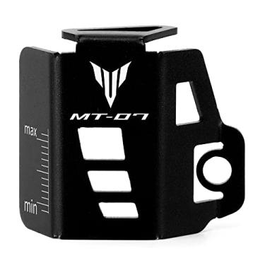 Imagem de Modeer Para Yamaha MT07 FZ07 2014-2021 motocicleta bomba de freio traseiro tanque de fluido copo de óleo protetor de reservatório protetor de tampa mt 07 fz 07 acessórios cor preta