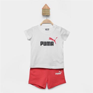 Imagem de Conjunto Bebê Puma Minicats Short e Camiseta-Unissex