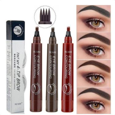 Imagem de Caneta Lapis Impermeável Sobrancelha Fio A Fio Preto
