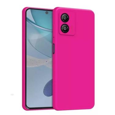 Imagem de Capa Capinha Compatível Motorola Moto G24 Aveludada Premium (ROSA PINK)