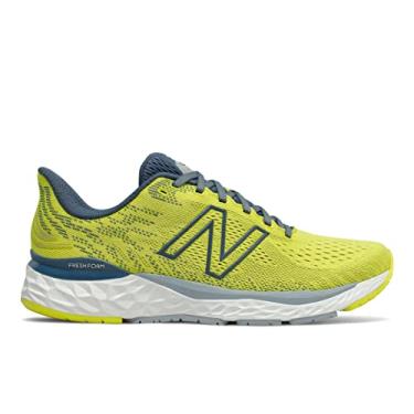 Imagem de New Balance Fresh Foam 880 V11 Tênis de corrida masculino, Amarelo enxofre/Cinza oceano profundo, 11.5 Wide