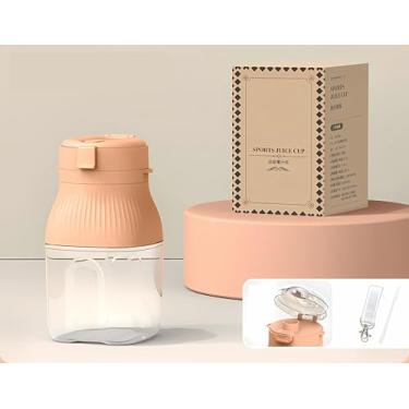 Imagem de Liquidificadores pessoais de grande capacidade, liquidificador pequeno pessoal sem fio de 1,2 l, recarregável por USB-C e autolimpante - Mini liquidificador de viagem com lâmina de aço inoxidável