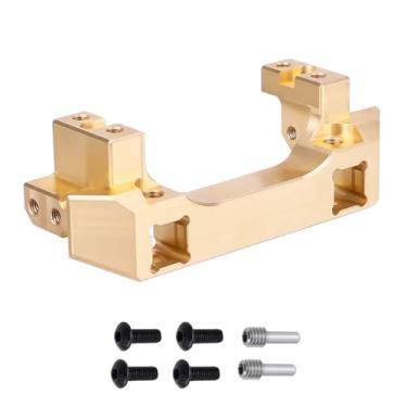 Imagem de Para-choque dianteiro de latão resistente 94 g/peça com suporte de servomotor para Traxxas TRX-4 TRX4 1/10 RC Crawler Car Hop Up Parts