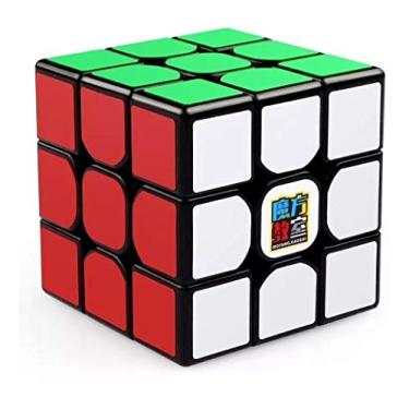 Imagem de Moyu Cubo Mágico Profissional 3x3x3 Preto Adesivado Speedcubing