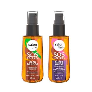 Imagem de Salon Line, SOS Cachos, Kit com Super Óleos e Óleo de Coco, Produtos Não Veganos - Para Cabelos Cacheados, 42 ml