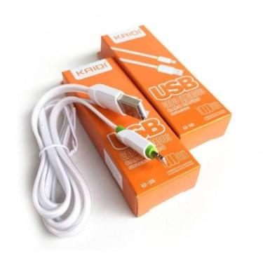 Imagem de Cabo de dados e carga rápida Kaidi KD 307s 1m micro USB V8 Viacel