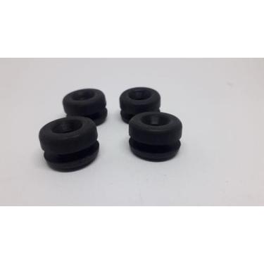 Imagem de Kit 4 Coxim Borracha Tampa Lateral Yamaha Rd 135 Rdz 135  - Moto Bor