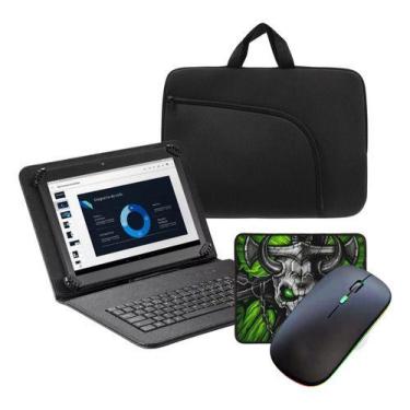 Imagem de Capa Com Teclado Kit Mouse P/ Tablet Samsung Galaxy Tab A9 - Skin Zabo