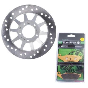Imagem de Disco de Freio Dianteiro Nxr 160 Bros 2015 A 2017 + Pastilhas Potenza 