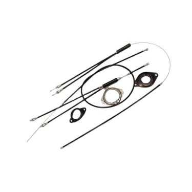 Imagem de Deevoka Cabos de freio de bicicleta de montanha BMX Gyro dianteiro traseiro superior inferior resistente profissional caixa de cabo de freio de bicicleta com