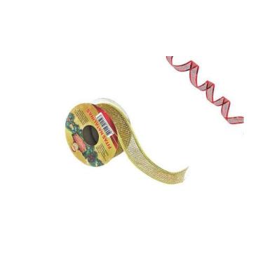 Imagem de Kit Com 6 Rolo De Fita Com Brilho Natalina 2,70m  - Multiart Christmas