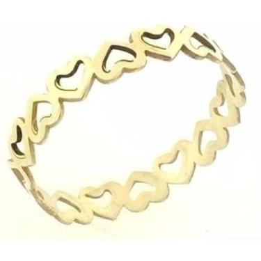 Imagem de Anel Em Ouro 18k(750) De Corações - Florenzza Jóias, 16